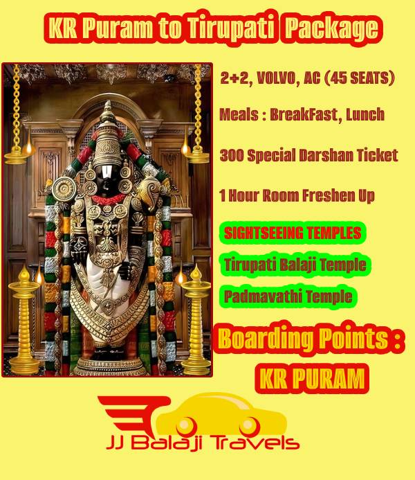 Tirupati Package from KR Puram by Bus